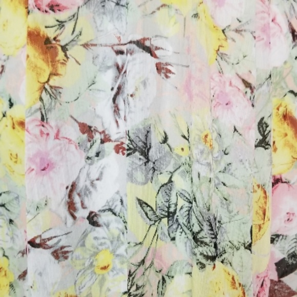 🆕️⬇️Joan Vass Yellow Rose Multi Floral Maxi Dress - Picture 6 of 8